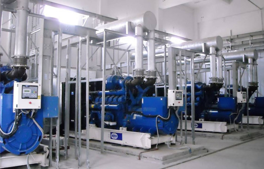 Exhaust System Telecom Power So With Residential Silencer 1200KW