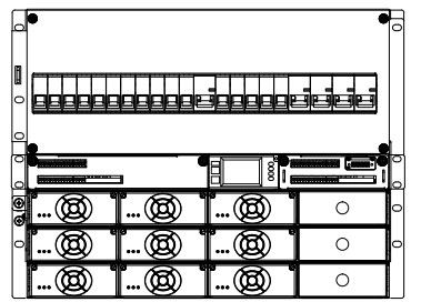 19 Inch Rack Ac Dc Schakelende Voeding 3 Fase 32,5 kg Gewicht